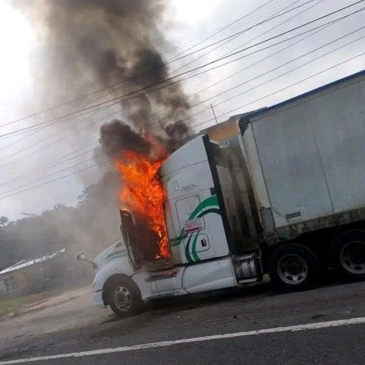 incendios de tractocamiones en Veracruz,