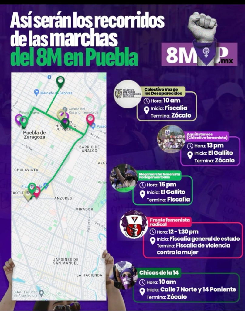 marcha 8M Puebla 2026